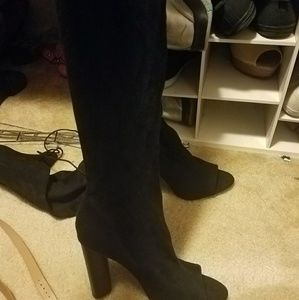 Over the knee open toe boot Brand new WOT